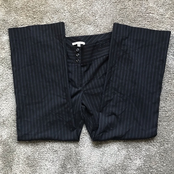 CAbi Pants - CAbi women’s trousers black with blue pinstripe